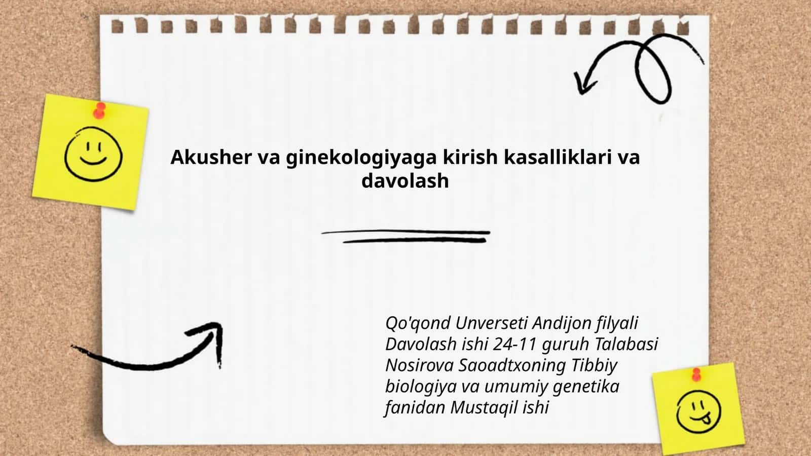 Akusher va ginekologiyaga kirish kasalliklari va davolash 1