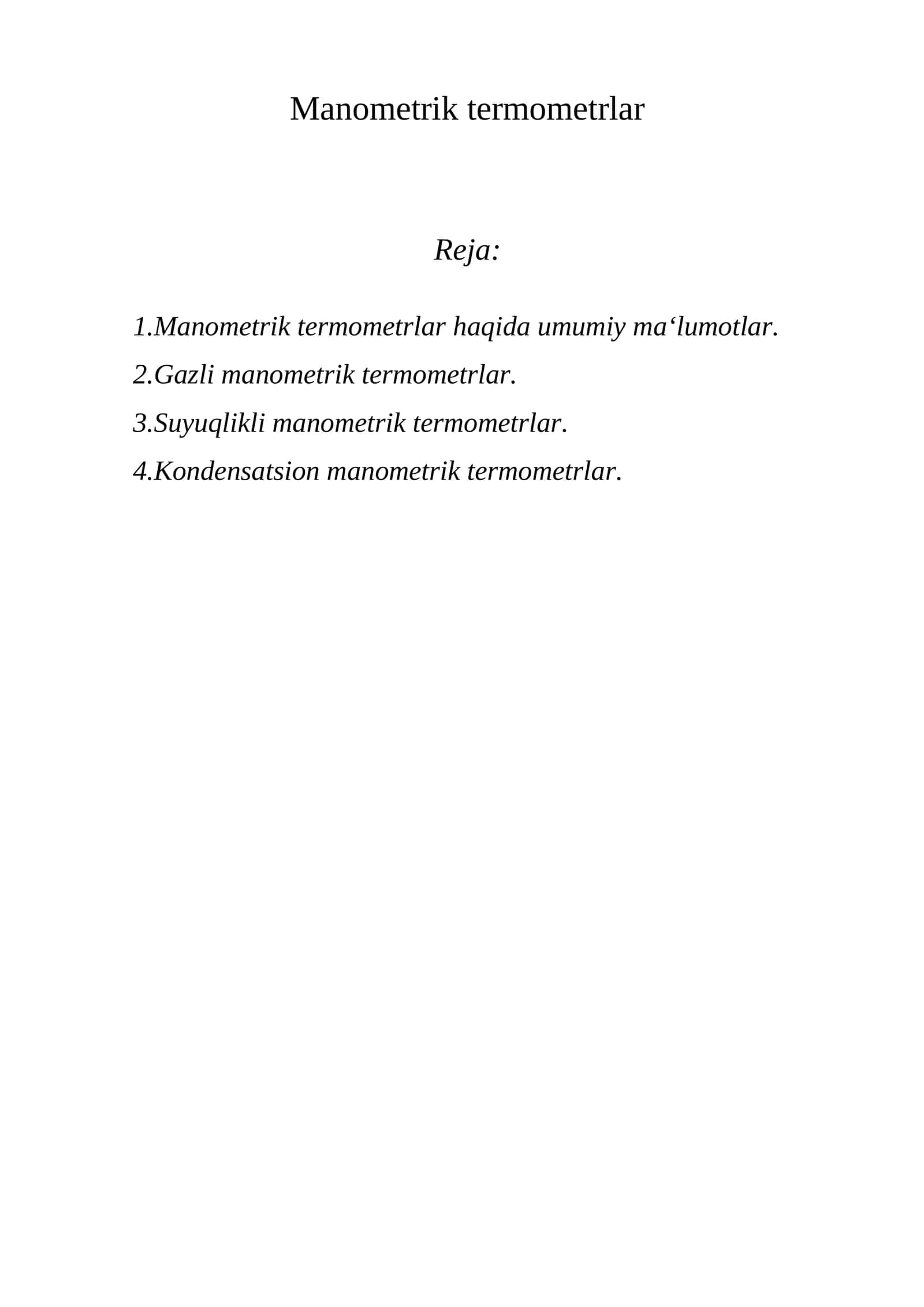 Manometrik termomеtrlar 1