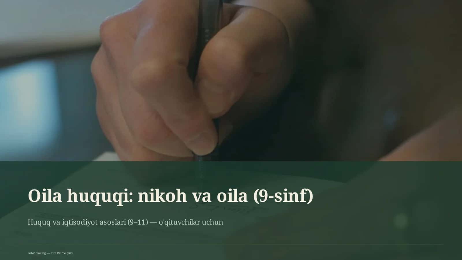 Huquq va iqtisodiyot asoslari (9–11) 1