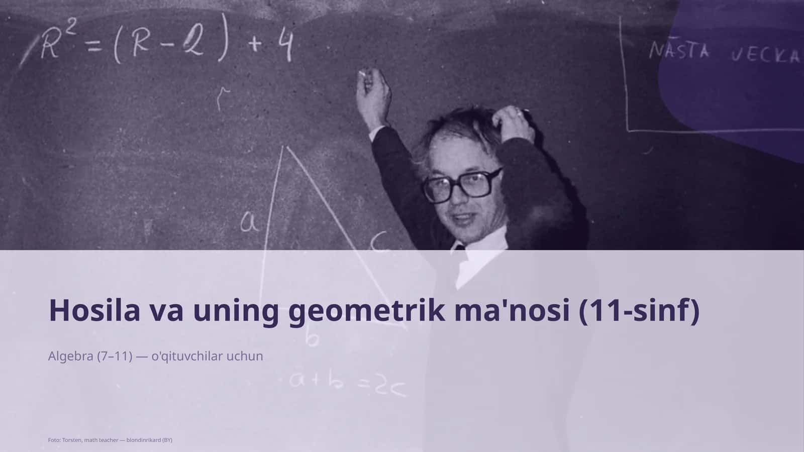 Hosila va uning geometrik ma'nosi (11-sinf) 1