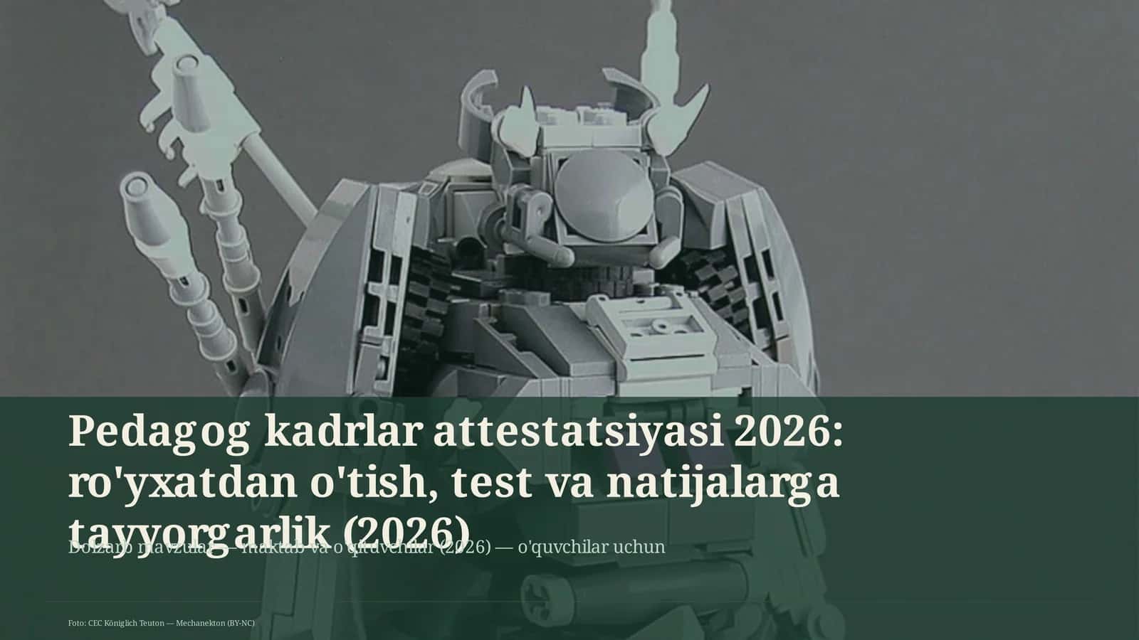 Pedagog kadrlar attestatsiyasi 2026: ro'yxatdan o'tish, test va natijalarga tayyorgarlik 1