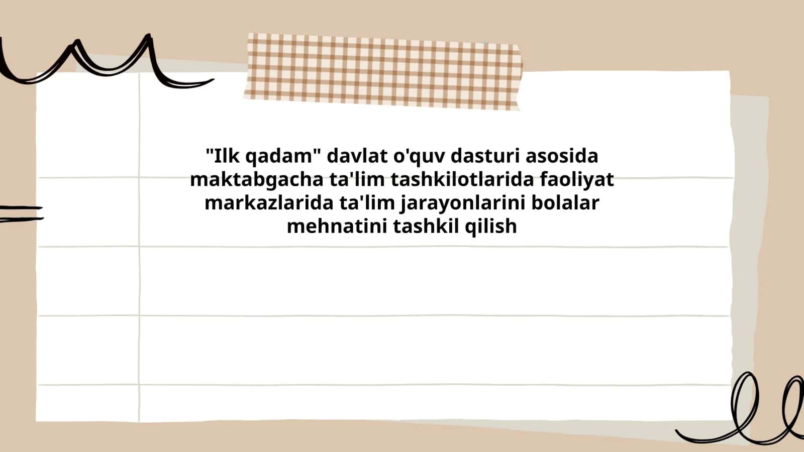 Ilk qadam davlat o'quv dasturi 1