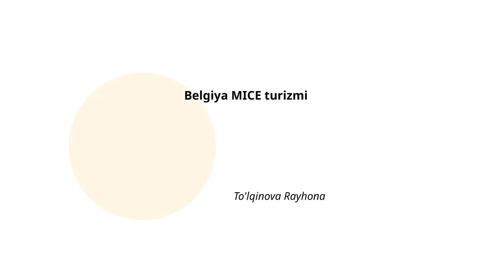 Belgiya MICE turizmi 1