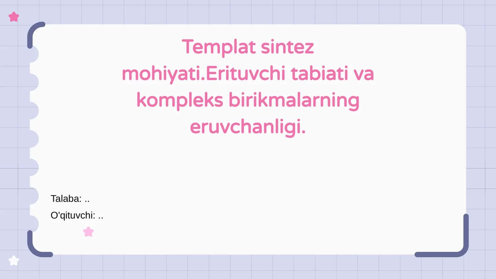 Templat sintez mohiyati 1
