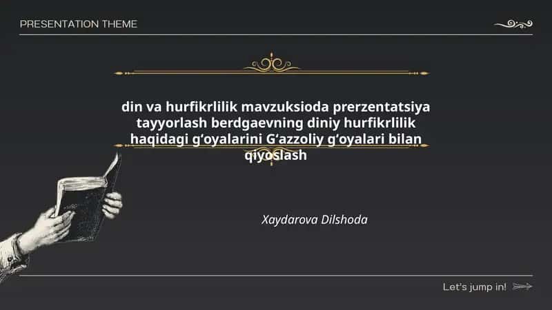 Din va Hurfikrlilik 1