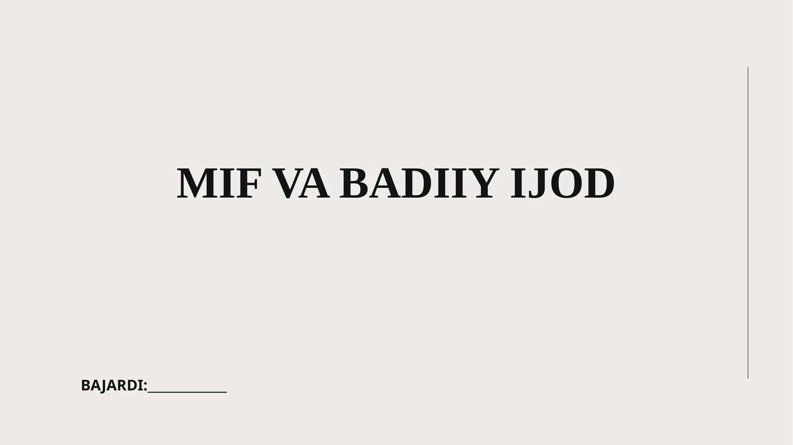 MIF VA BADIIY IJOD 1