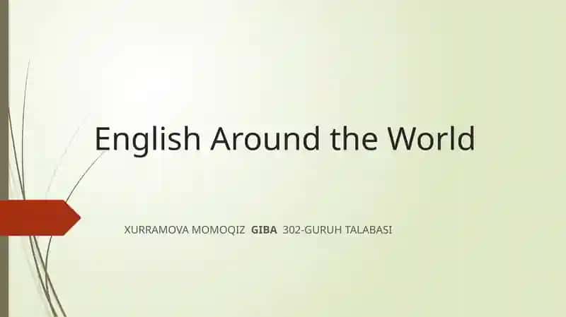 English around the world