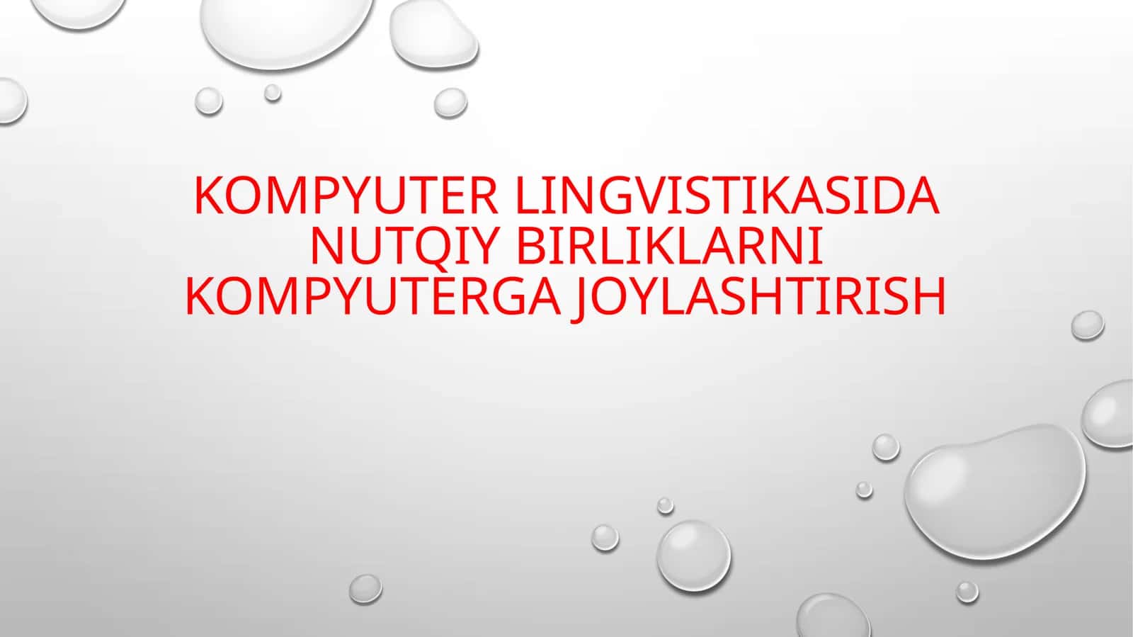 Kompyuter lingvistikasida nutqiy birliklarni kompyuterga joylashtirish 1