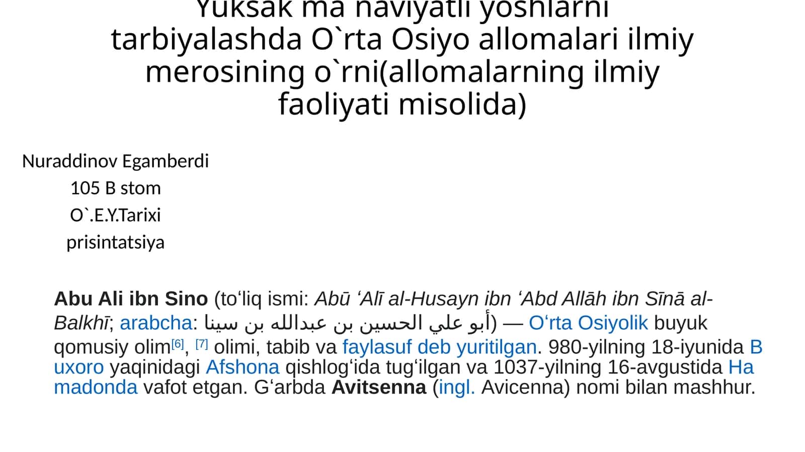 Abu Ali ibn Sino 1