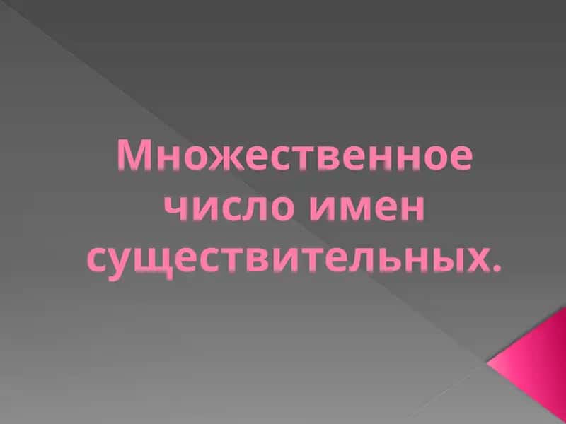 Склонение имен существительных 1