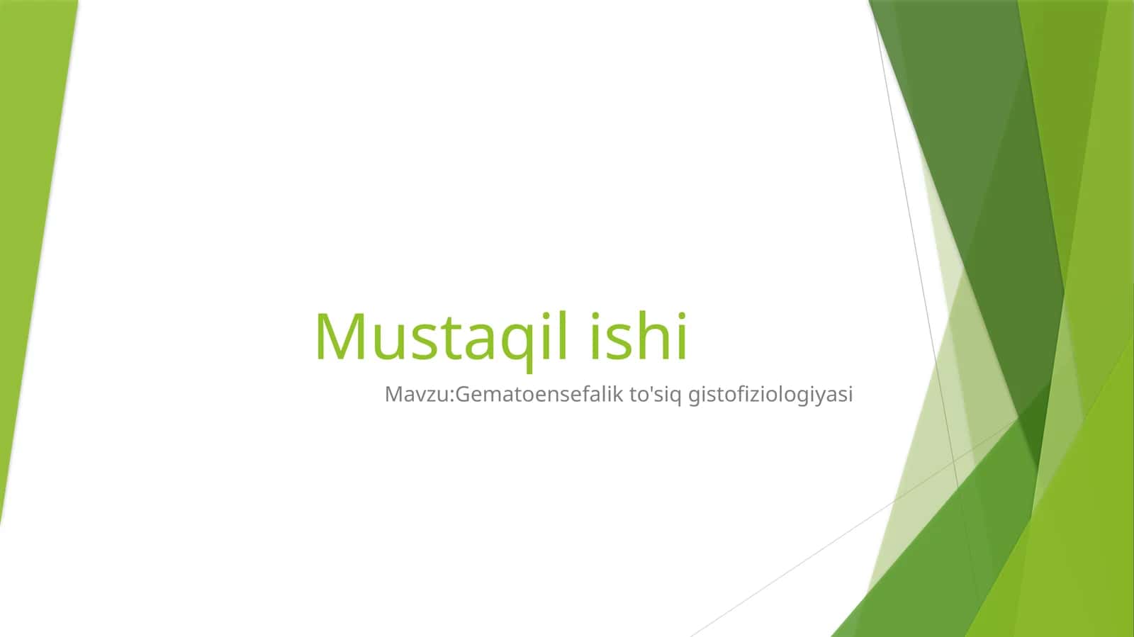 Gematoensefalik to'siq gistofiziologiyasi 1