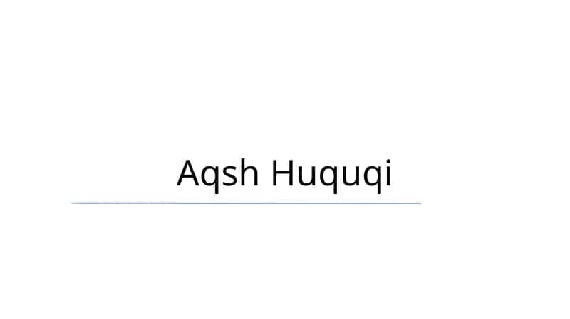 Aqsh Huquqi 1