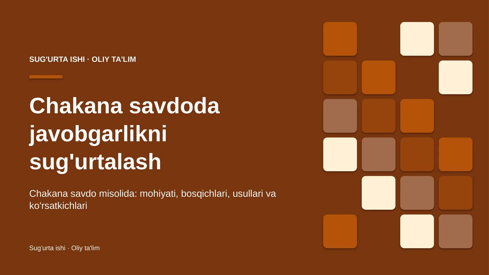 Javoblarlikni sug'urtalash: mohiyati 1