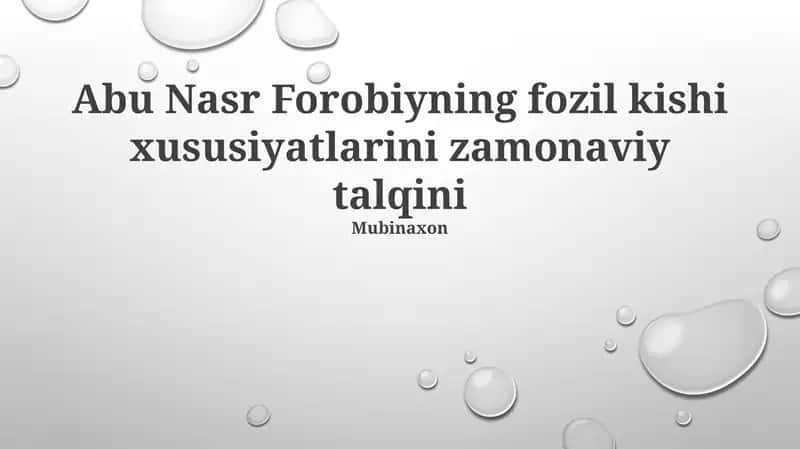 Farobiyning Oliyjanob Inson Xususiyatlariga Zamonaviy Talqin 1