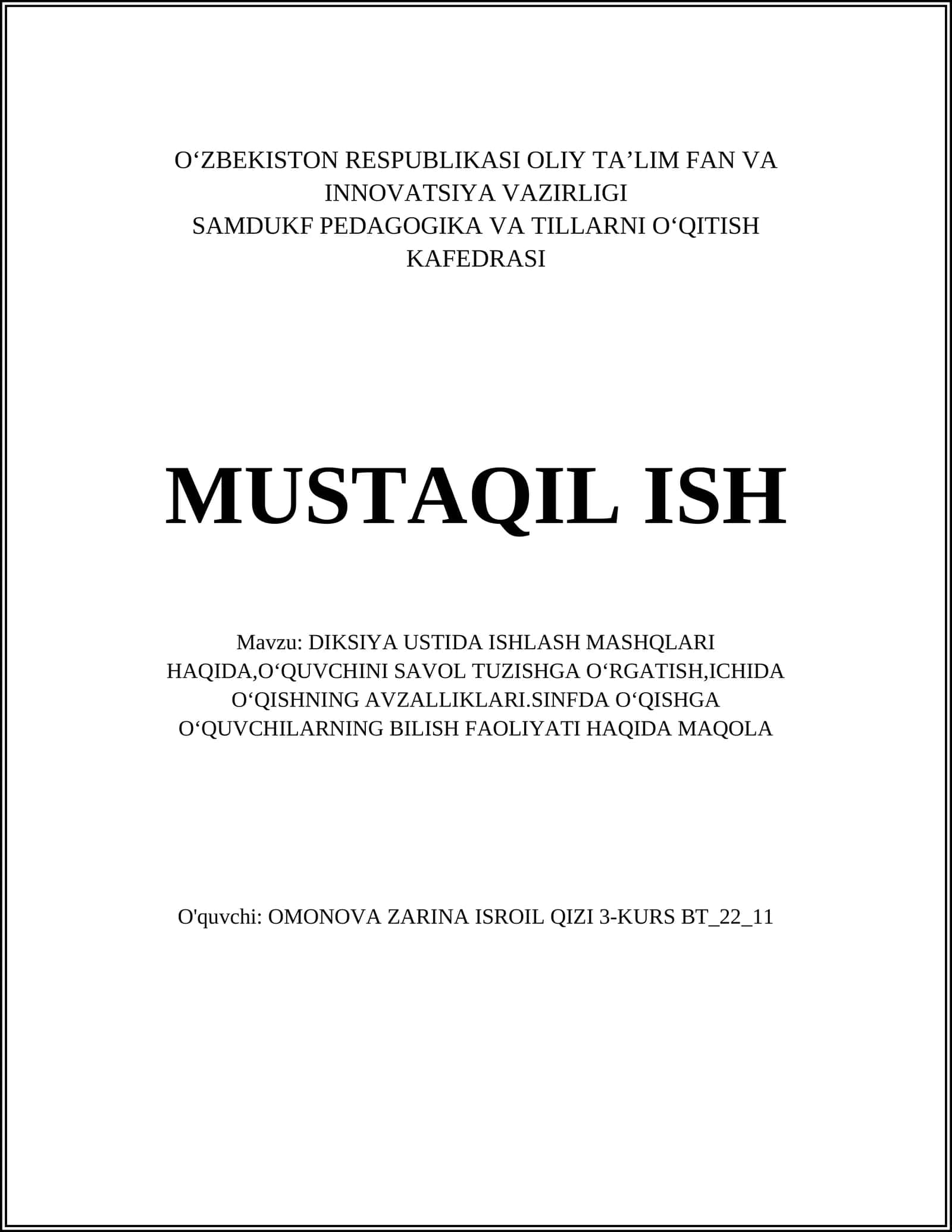 O'quv metodika 1