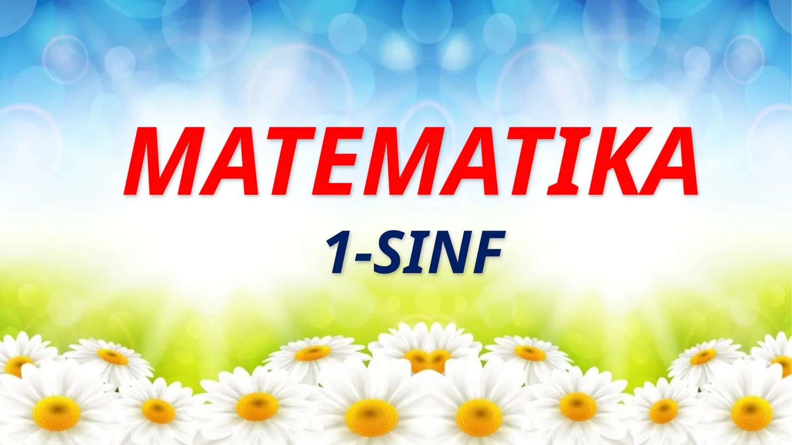 Matematika 1-SINF 1