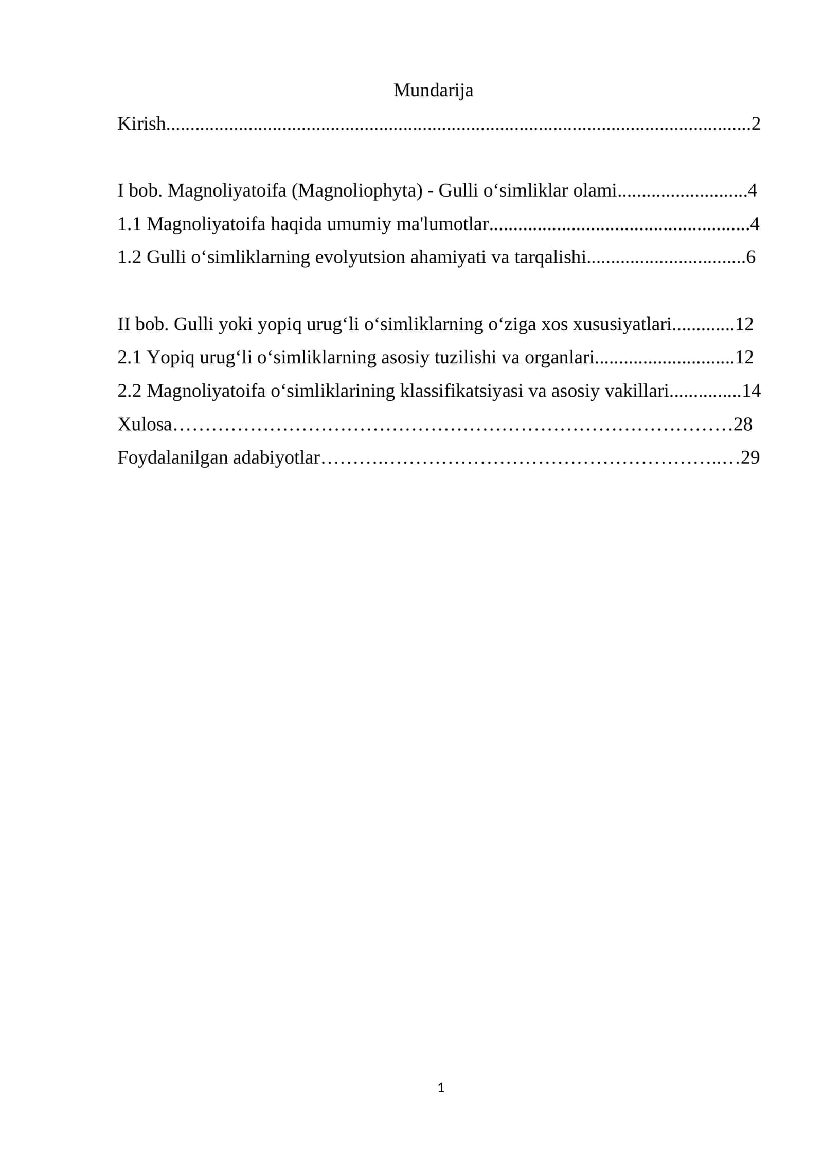 Gulli yoki yopiq urug‘li o‘simliklarning o‘ziga xos xususiyatlari 1