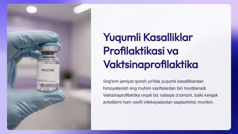Yuqumli Kasalliklar Profilaktikasi va Vaktsinaprofilaktika 1