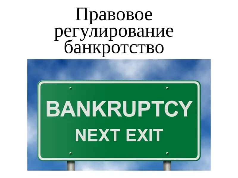 Правовое регулирование банкротство 1