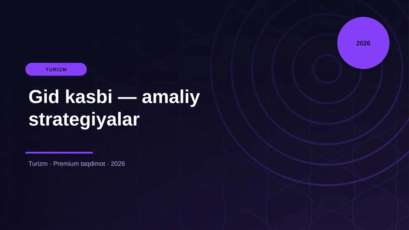 Gid kasbi — amaliy strategiyalar 1
