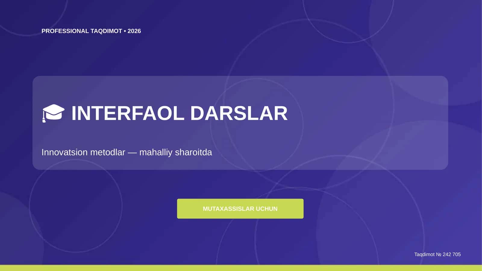 INTERFAOL DARSLAR 1