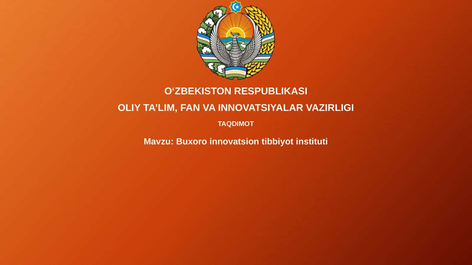 Buxoroinnovatsiontibbiyotinstituti 1