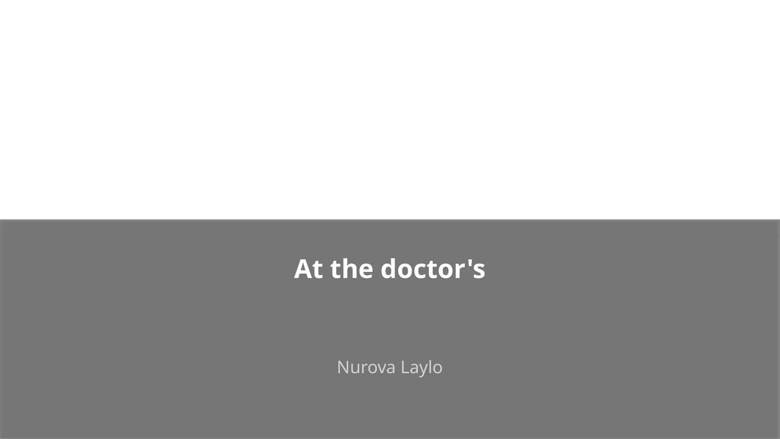 At the doctor's 1