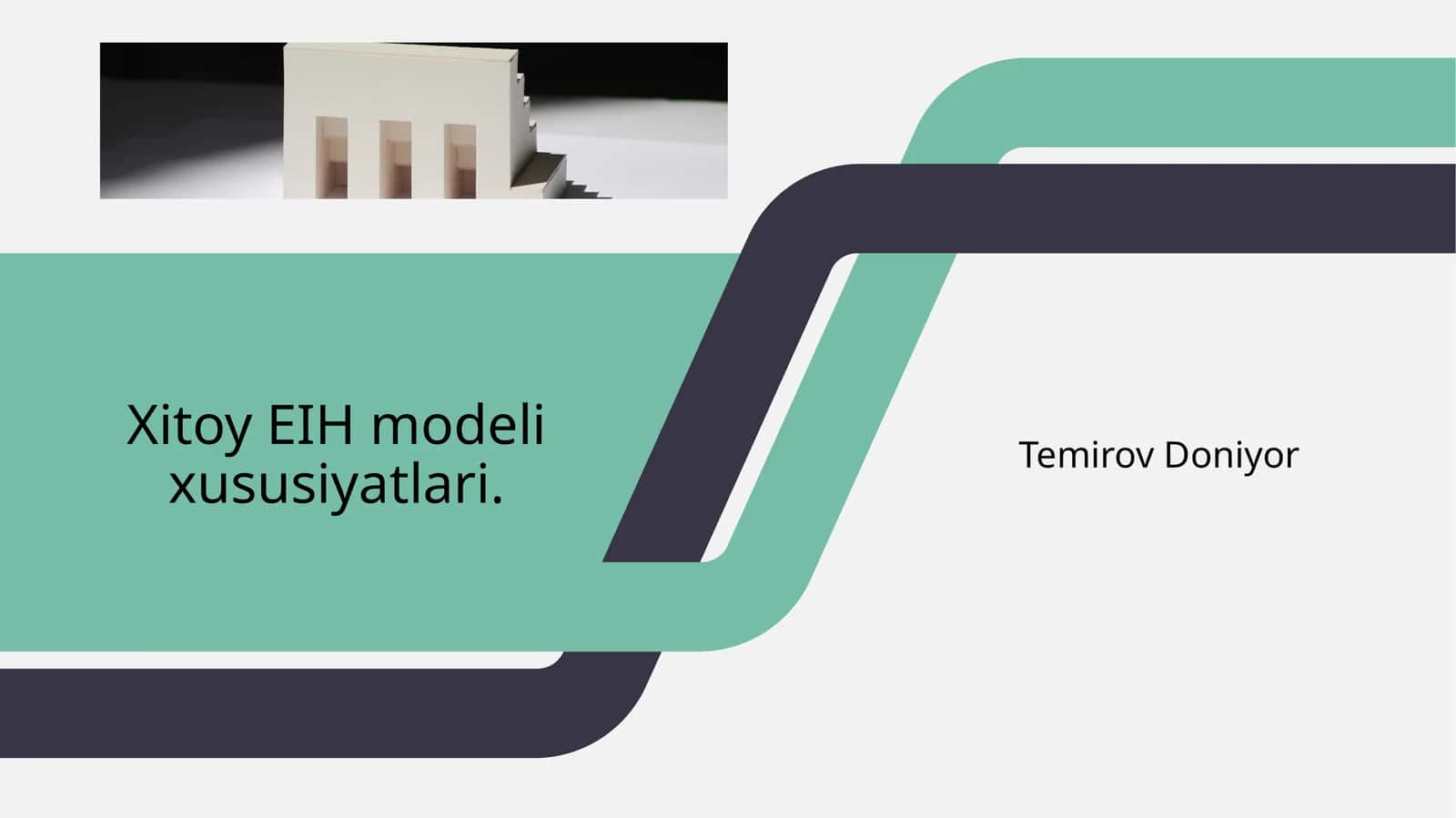 Xitoy EIH modeli xususiyatlari 1