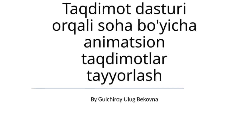 Animatsiya Texnikalari va Eng Yaxshi Amaliyotlar 1