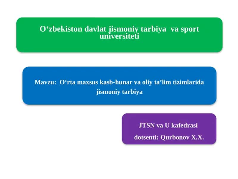Talaba- yoshlar jismoniy tarbiyasi 1