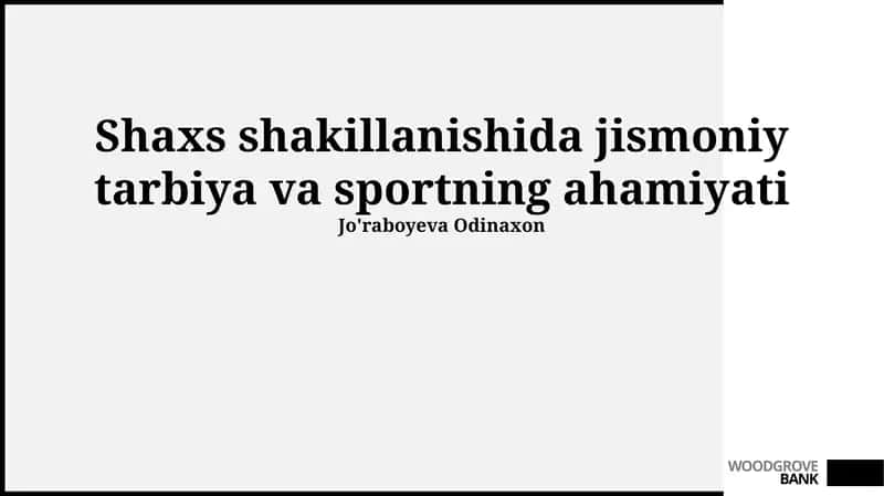 Jismoniy tarbiya va sport 1
