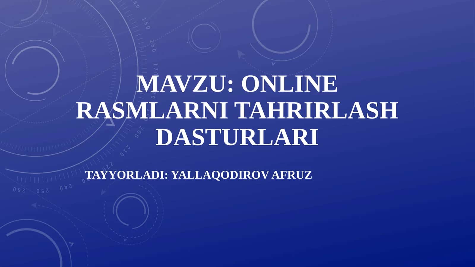 Online rasmlarni tahrirlash dasturlari 1