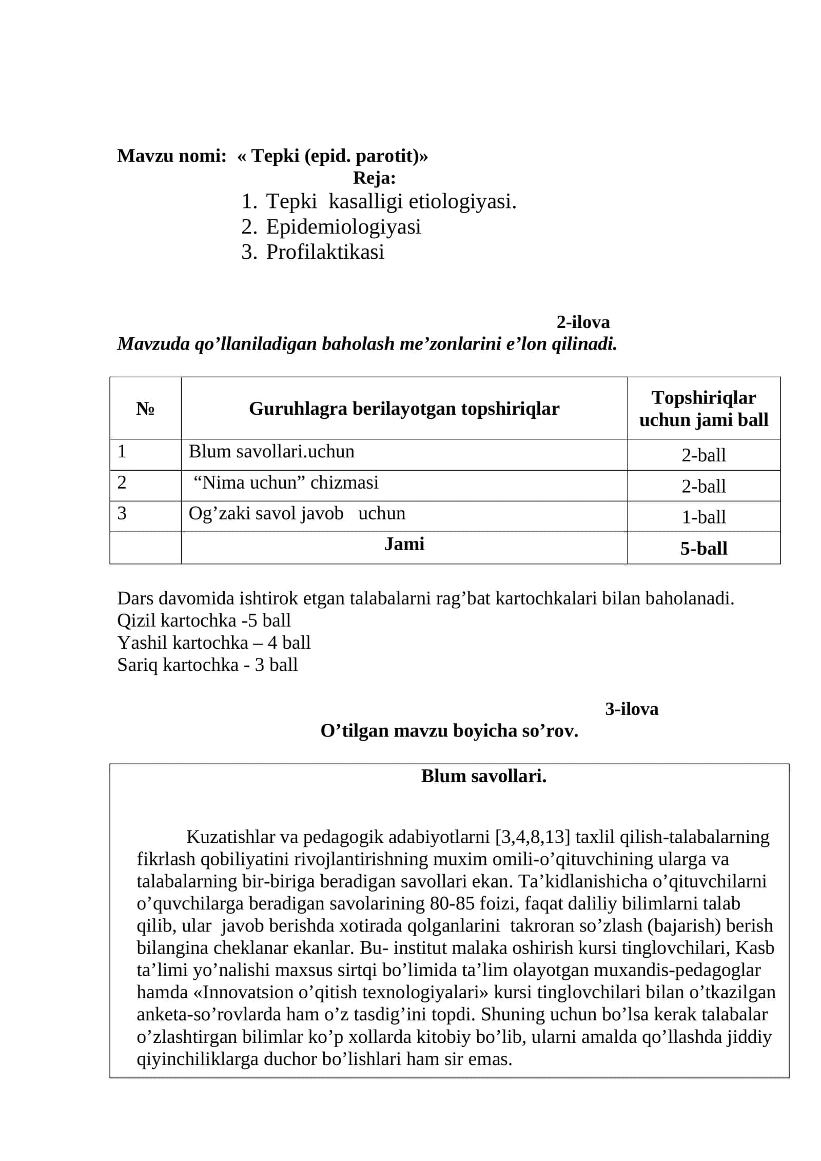 Tepki (epid. parotit) 1