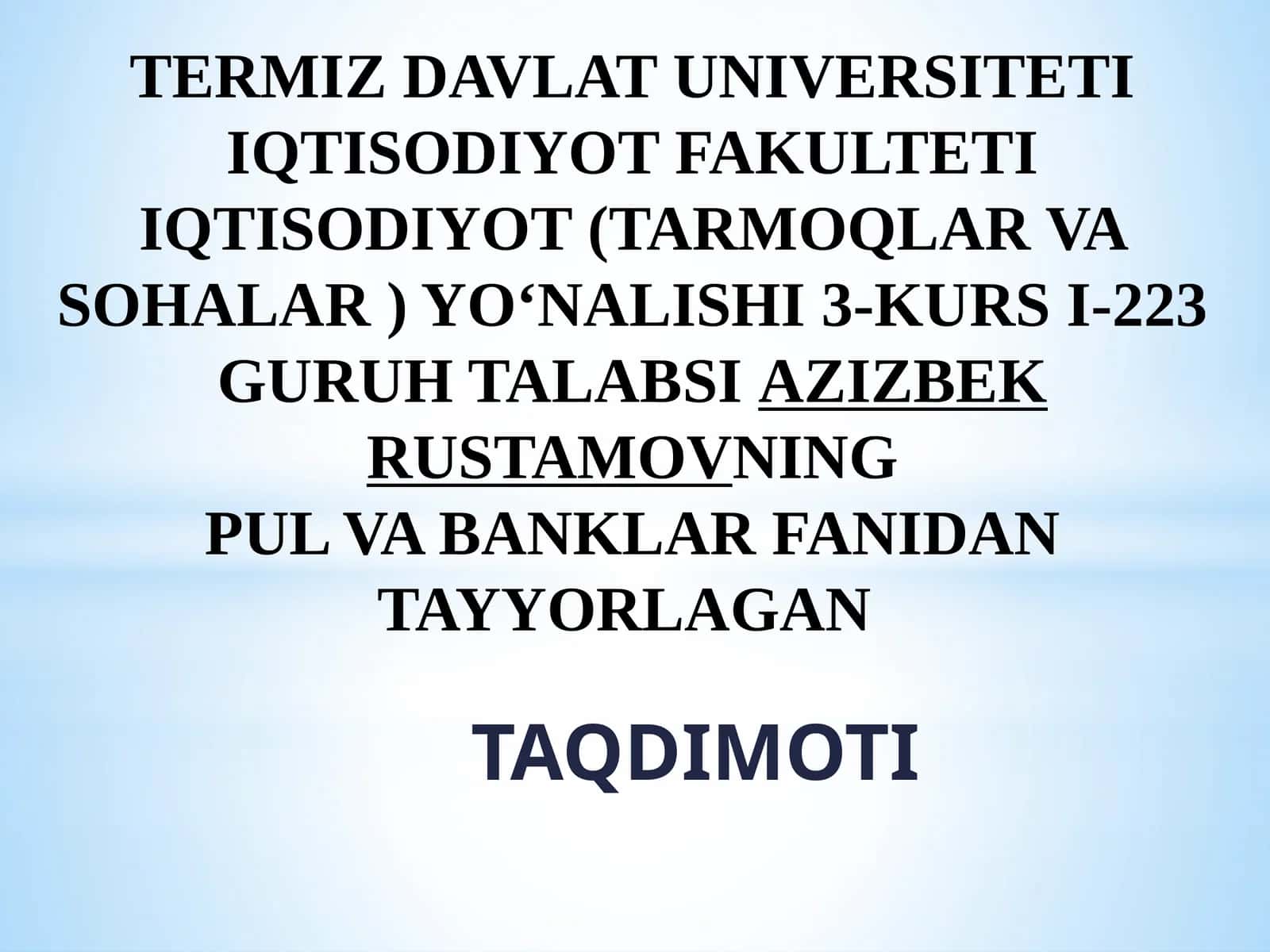 Pulning metallilik nazariyasi 1