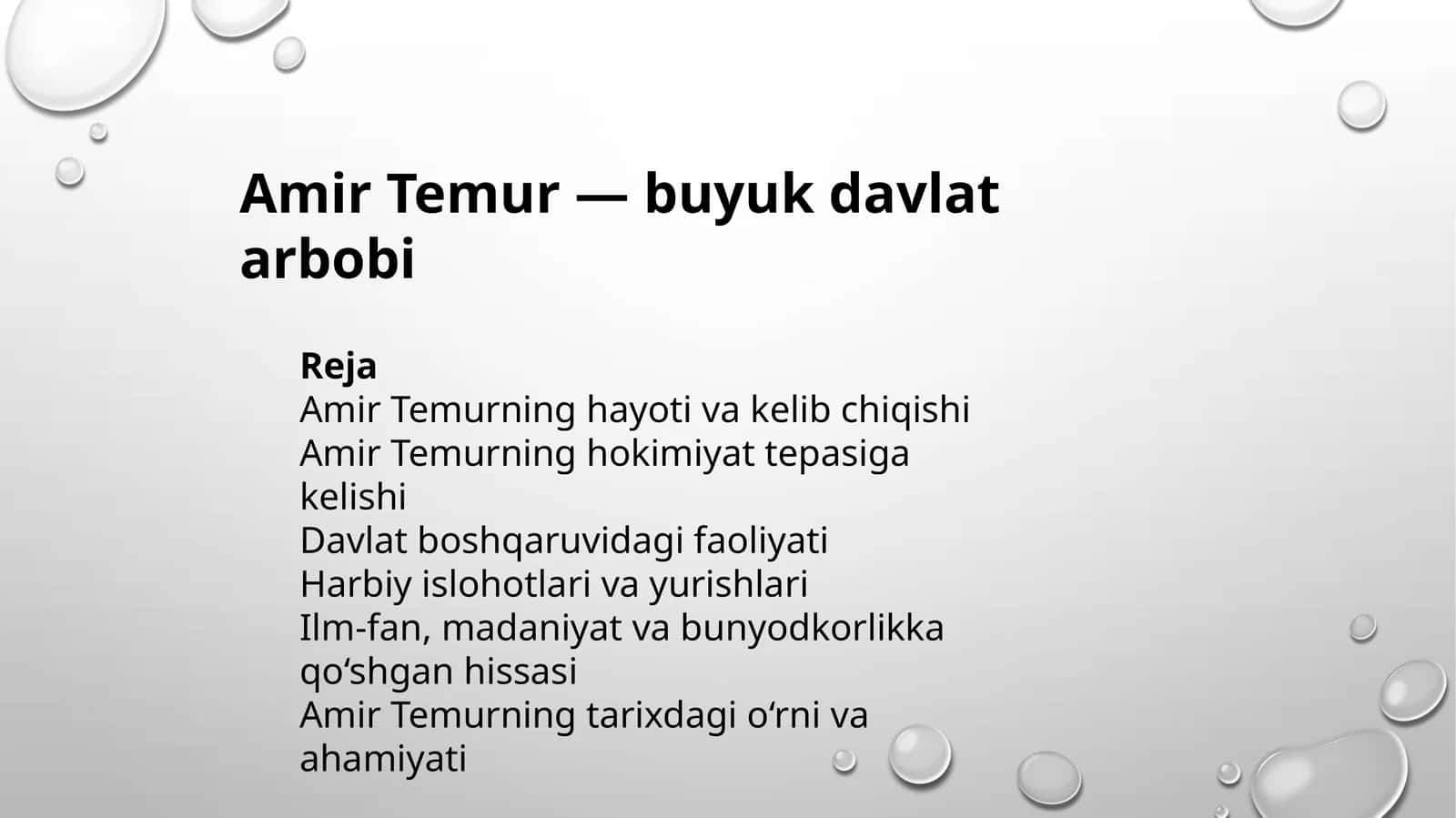 Amir Temur —buyuk davlat arbobi 1
