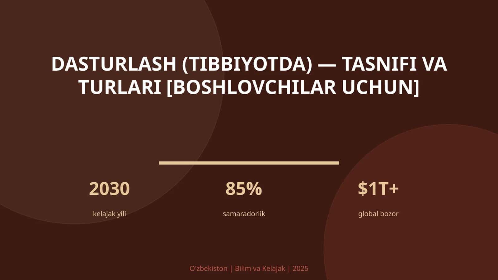 Dasturlash (tibbiyotda) — tasnifi va turlari [boshlovchilar uchun] 1