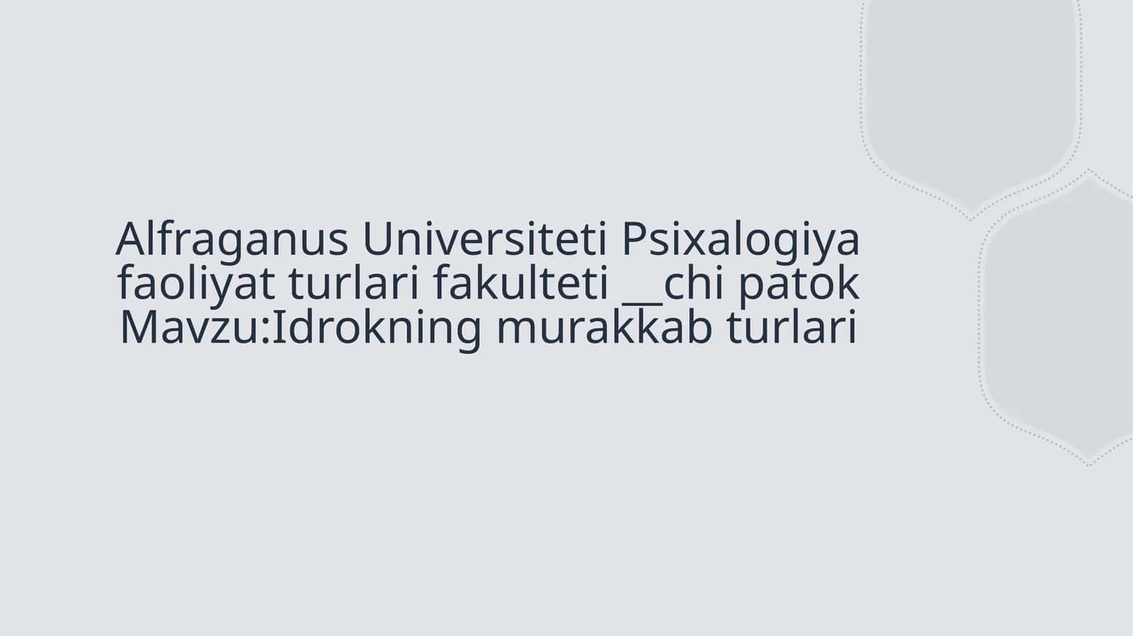 Idrokning murakkab turlari 1