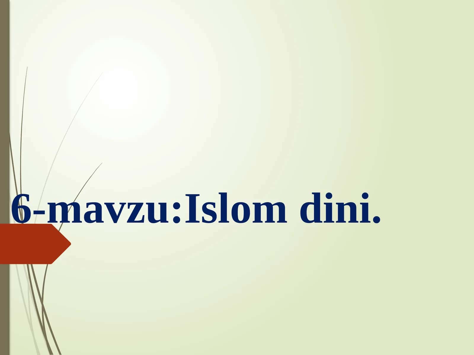 Islomdini 1