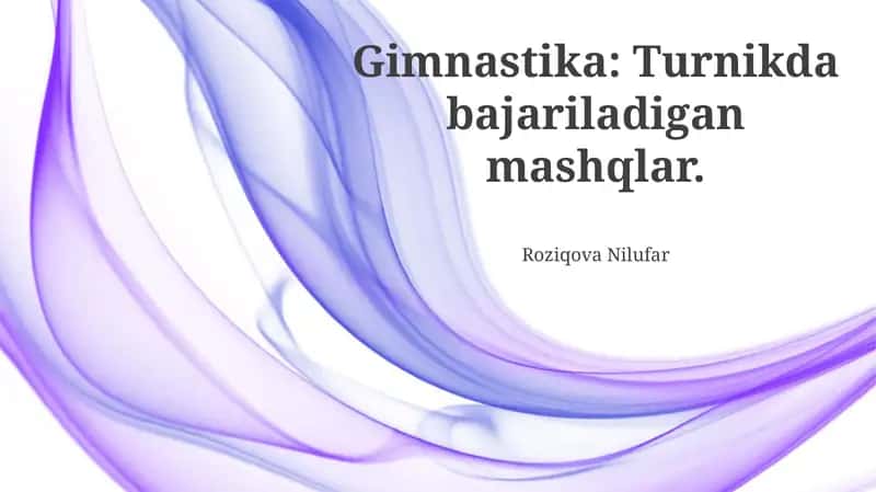 Gorizontal Bar Mashqlari 1