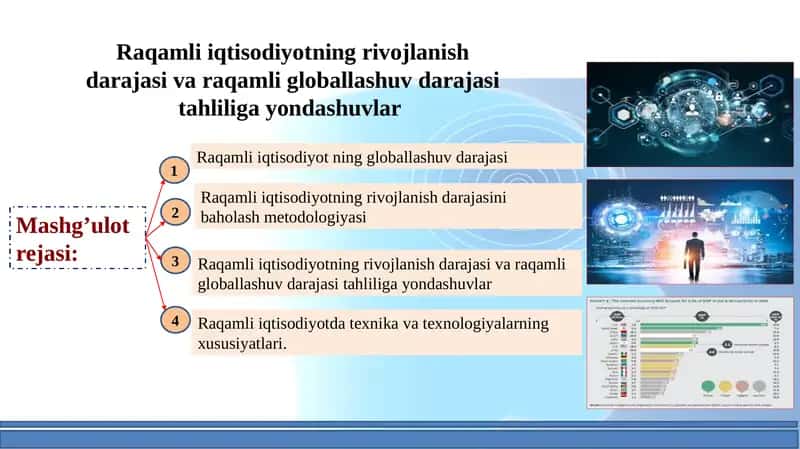 Raqamli iqtisodiyotning rivojlanishi 1