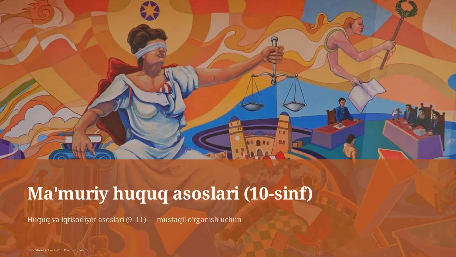 Ma'muriy huquq asoslari (10-sinf) 1