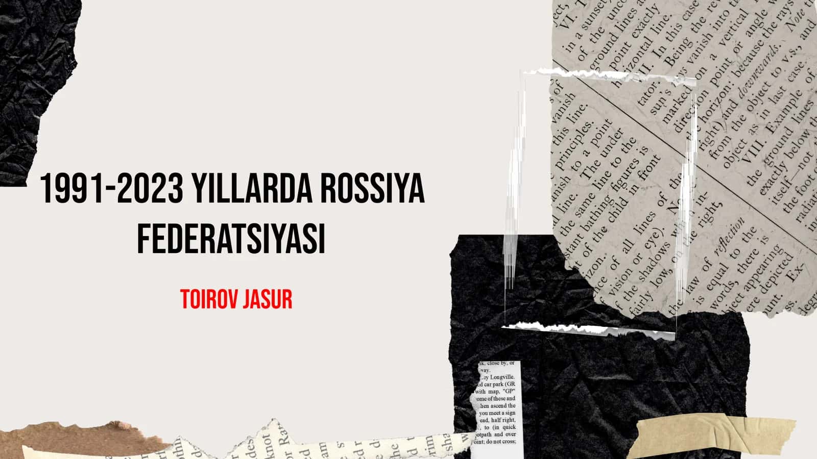 Sotsializm inqirozi va SSSRning qulashi 1