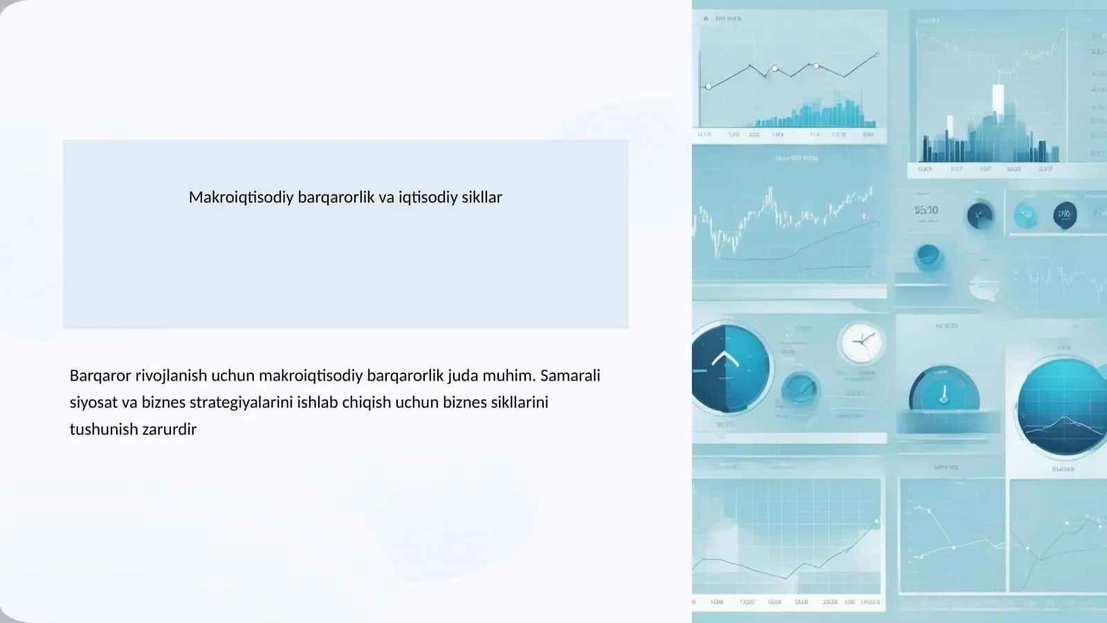 Makroiqtisodiy barqarorlik va iqtisodiy sikllar 1