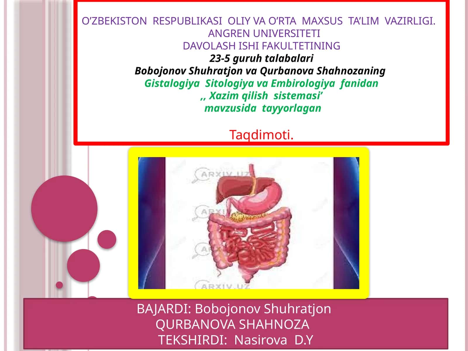 Xazimqilishsistemasi 1
