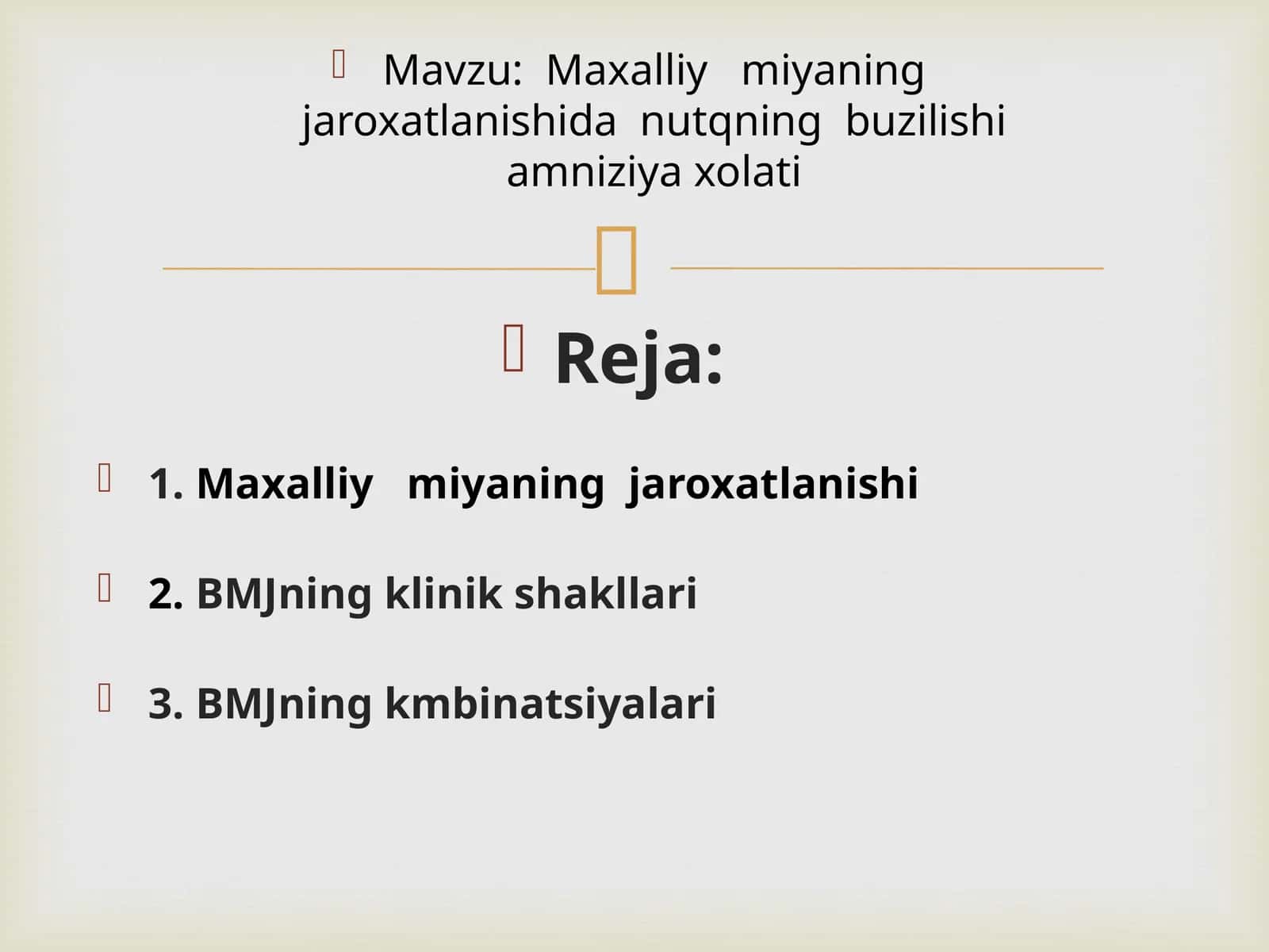 BMJning klinik shakllari 1