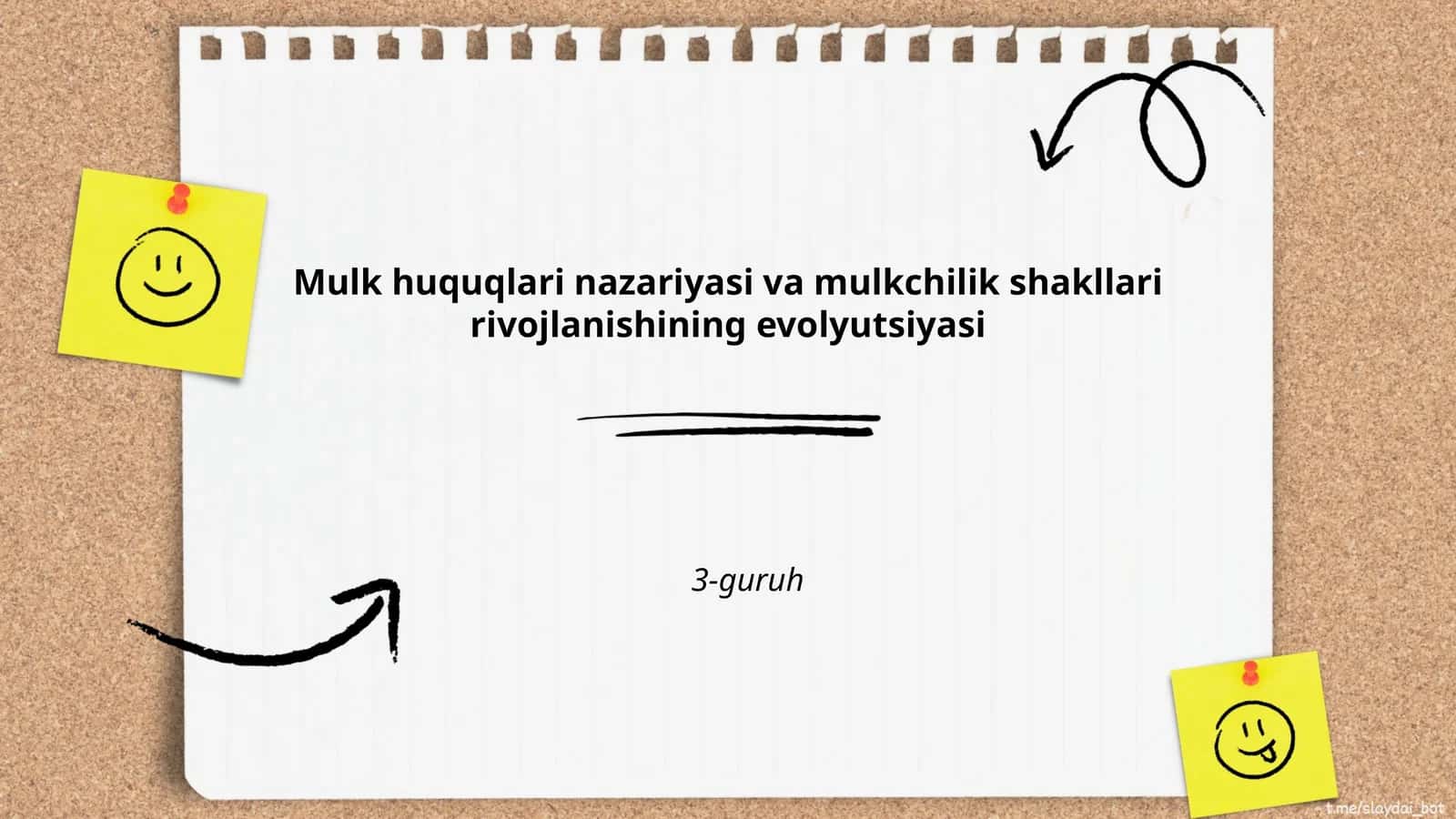 Mulk huquqlari rivojlanishining tarixiy asoslari 1