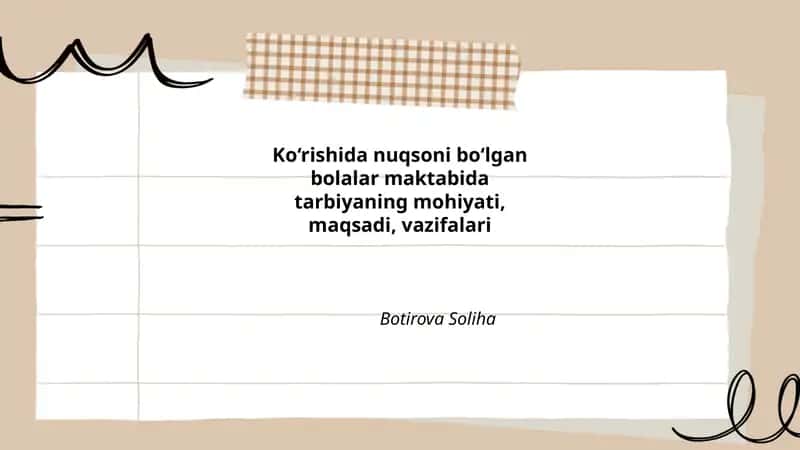 Tarbiyaning mohiyati va pedagogik asoslari 1