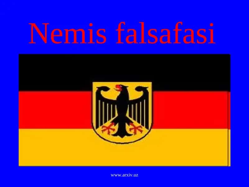 Nemis falsafasi 1
