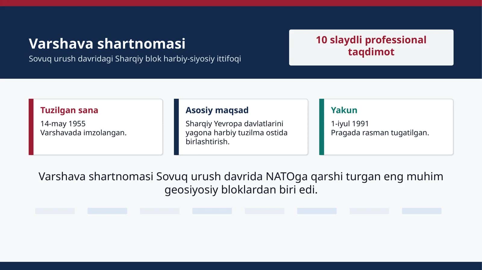 Varshava shartnomasi 1