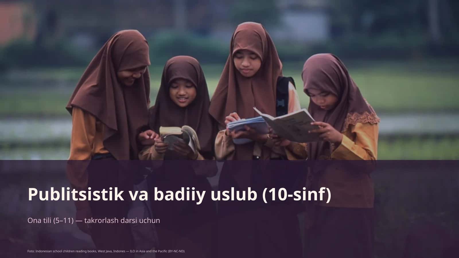 Ona tili (5–11) — takrorlash darsi uchun 1